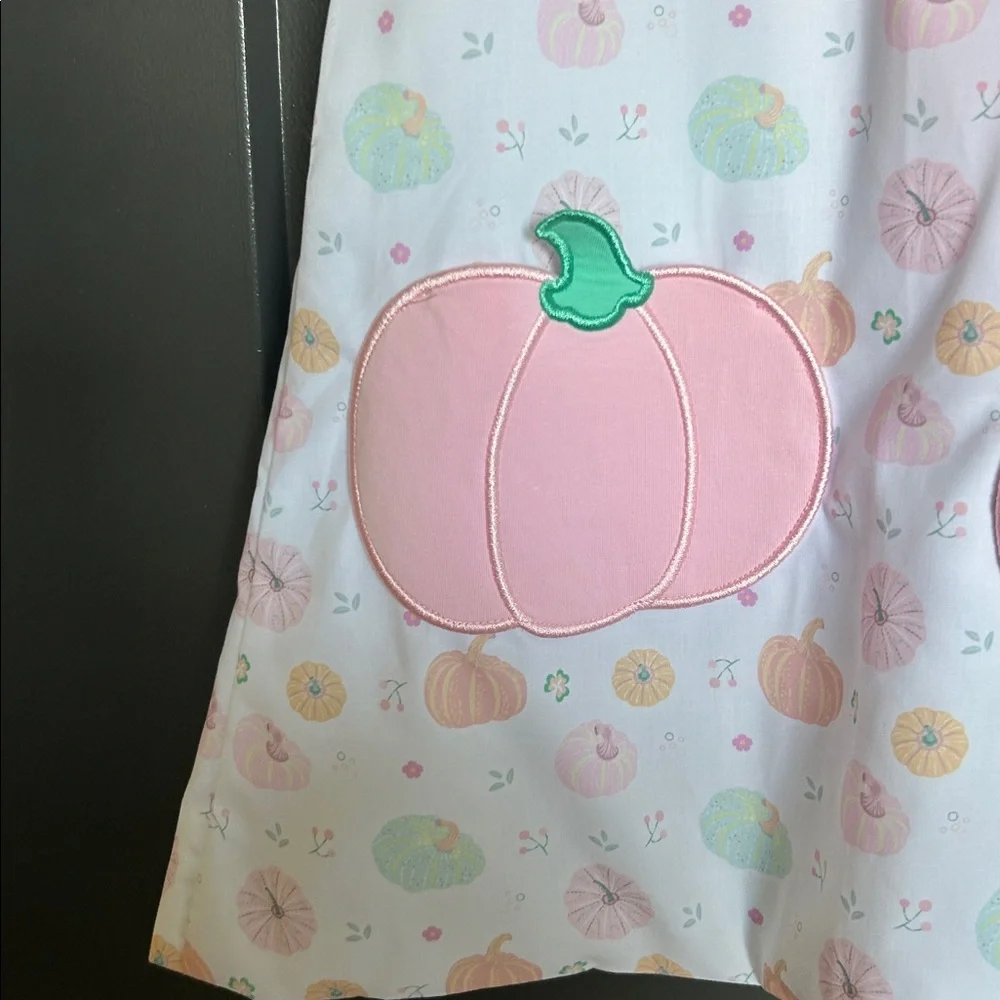 Cecil and Lou pumpkin pocket dress